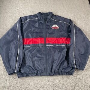 Vintage Minnesota Twins MLB Baseball Windbreaker Jacket Mens Size Large Zip 90s
